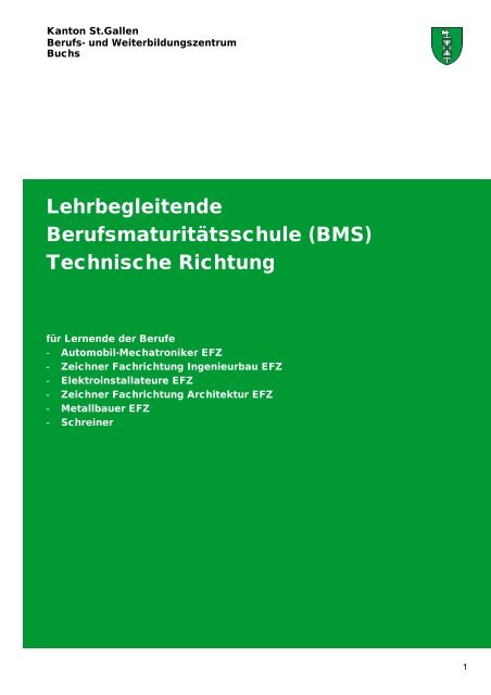 Technische BMS für Automobil-Mechatroniker EFZ / Zeichner ...