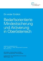 Bedarfsorientierte Mindestsicherung und Aktivierung in ... - FAB