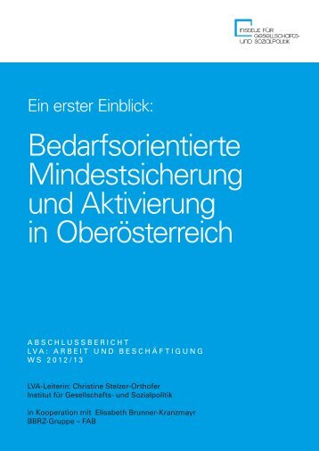 Bedarfsorientierte Mindestsicherung und Aktivierung in ... - FAB