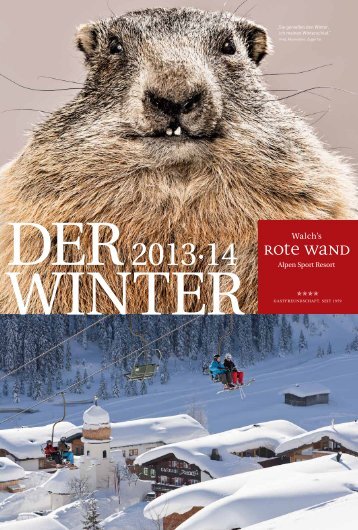 Winterprospekt 2013/14 - Hotel Rote Wand