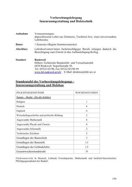 Schulen u. Beratungseinrichtungen in Vbg. – Handbuch