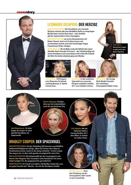 DlE AFFÄREN DER HOLLYWOOD-STARS - Weekend Magazin