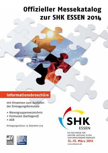 Offizieller Messekatalog zur SHK ESSEN 2014 - Strobel-Verlag