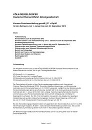 Zwischenmitteilung 3. Quartal 2013 1 - KD - Köln-Düsseldorfer ...