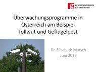 Tollwut und Geflügelpest - E. MARSCH (BMG) (pdf) - AGES