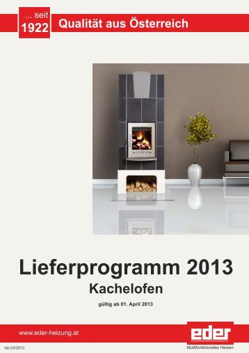 Preisliste 2013 Kachelofen - Eder