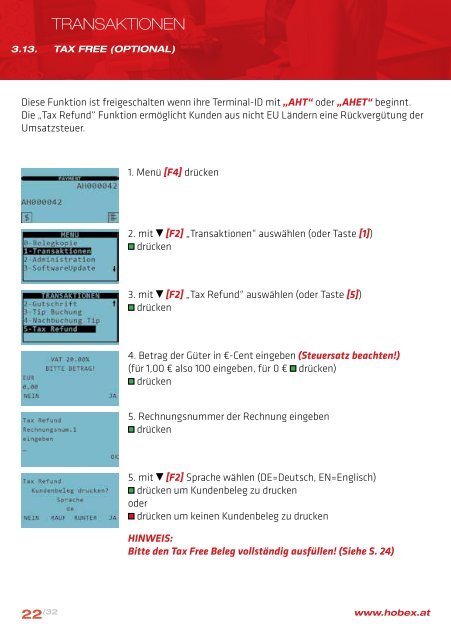 Bedienungsanleitung Terminal iCT220, iWL221 und ... - Hobex AG