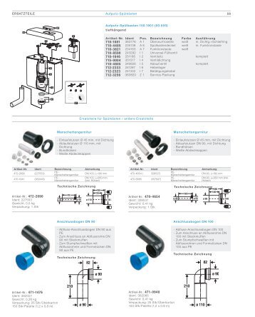 56 Technische Zeichnung ERSATZTEILE Aufputz-Spülkästen ...