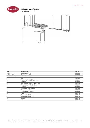 Leimauftrags-System LK"0 PUR - Lamello