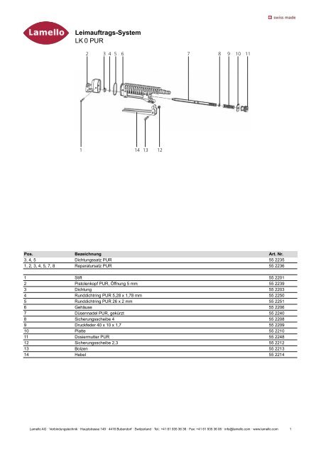 Leimauftrags-System LK"0 PUR - Lamello