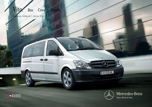 Preisliste Vito Bus Mercedes Benz Osterreich