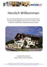 Hotel-Informationsmappe - Landhotel Reschenhof