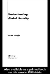 Understanding global security - Peter Hough