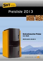 Preisliste 2013 - sht - heiztechnik aus salzburg