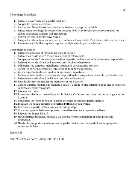 Montage de l'exposition (document PDF) - bfu