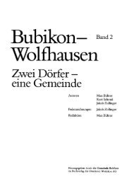 Zwei Dörfer — eine Gemeinde - Bubikon