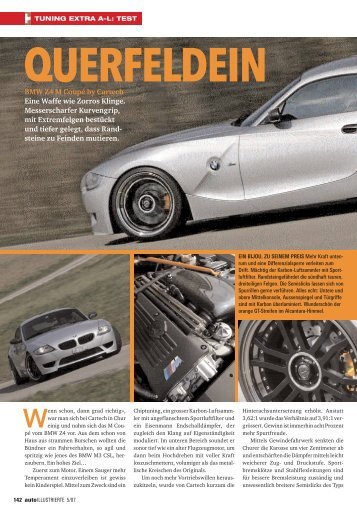 07 BMW Z4 M Coupe, Auto Illustrierte - cartech.ch / Rusconi & Ulz ...