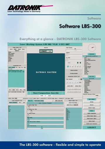 Software LBS-300 - datronik.de