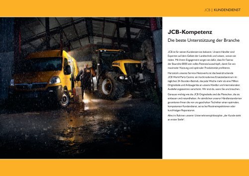 Broschüre JCB Fastrac Range - bei Forst Act