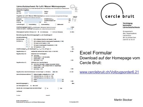 Lärmtechnische Beurteilung von Luft/Wasser-Wärmepumpen - Fws