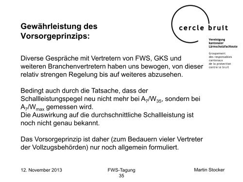 Lärmtechnische Beurteilung von Luft/Wasser-Wärmepumpen - Fws