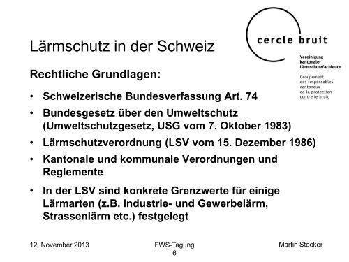 Lärmtechnische Beurteilung von Luft/Wasser-Wärmepumpen - Fws