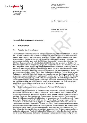 Bericht_und_Antrag [PDF, 319 KB] - Kanton Glarus