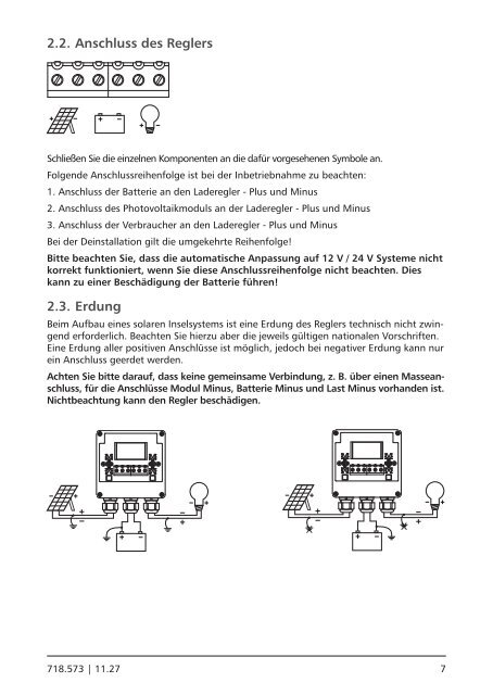 Bedienungsanleitung DE - IWS Solar AG