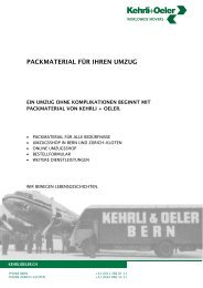 Packmaterialbroschüre (pdf) - Kehrli + Oeler AG