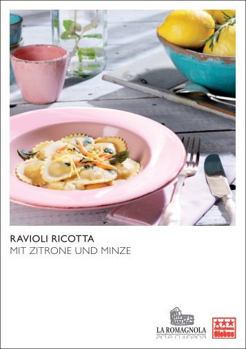 Ravioli Ricotta mit Zitrone und minZe - Le Patron AG