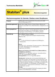 Stabilan Plus Technisches Merkblatt - Leu+Gygax AG