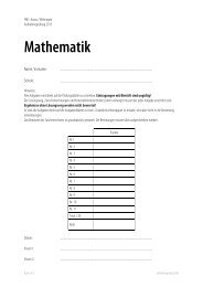 Aufnahmeprüfung FMS 2013 Mathematik - Neue Kantonsschule Aarau