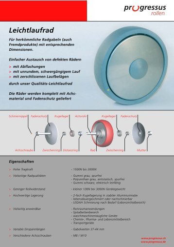 Leichtlaufrad - Progressus AG