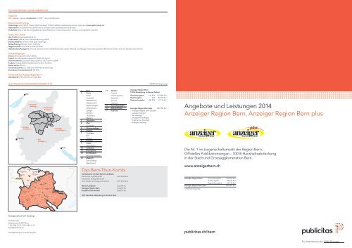 Tarif-Dokumentation 2014 - Publicitas AG