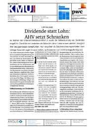 Dividende statt Lohn: - PwC