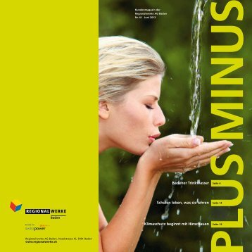 PlusMinus Nr. 41, Juni 2013 - Regionalwerke AG Baden