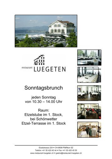 Angebot - Restaurant Luegeten