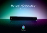 Horizon HD Recorder - beim R+F Netz Zollikon