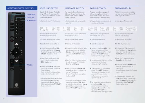 Horizon HD Recorder - beim R+F Netz Zollikon