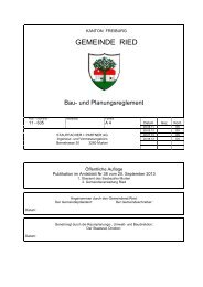 Planungs- und Baureglement - Gemeinde Ried b. Kerzers