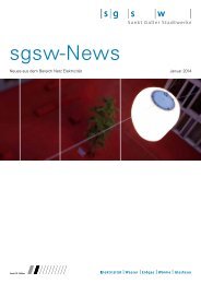 sgsw-info 2014 Nr. 8 (240 kB, PDF) - Sankt Galler Stadtwerke