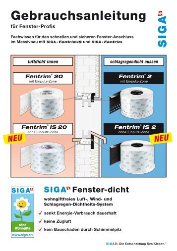 Gebrauchsanleitung Fentrim (PDF) - Siga.ch