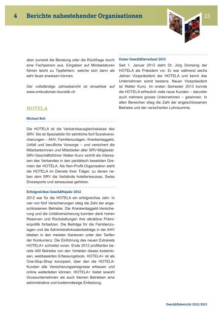 Geschäftsbericht 2012/2013 - srv