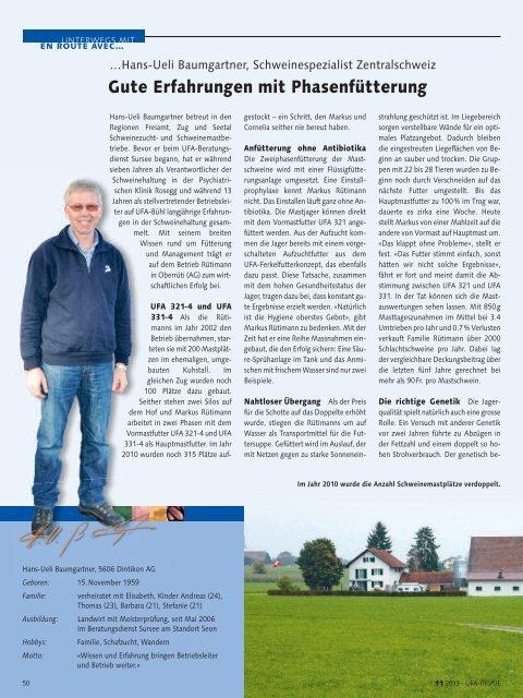 Unterwegs mit Hans-Ueli Baumgartner (pdf / 429 KB) - UFA AG