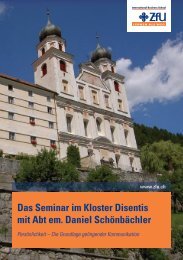 Das Seminar im Kloster Disentis mit Abt em. Daniel Schönbächler