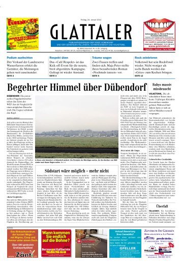 Begehrter Himmel über Dübendorf - Zürcher Unterländer