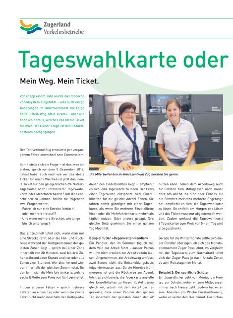 Ausgabe - Die Zugerland Verkehrsbetriebe