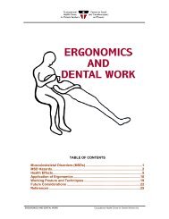 ERGONOMICS AND DENTAL WORK