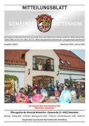 Mitteilungsblatt - Mettenheim