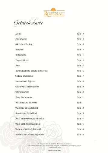 Getränkekarte Rosenau_12.13_web - Restaurant Rosenau